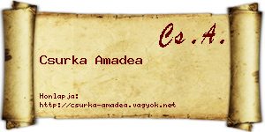 Csurka Amadea névjegykártya